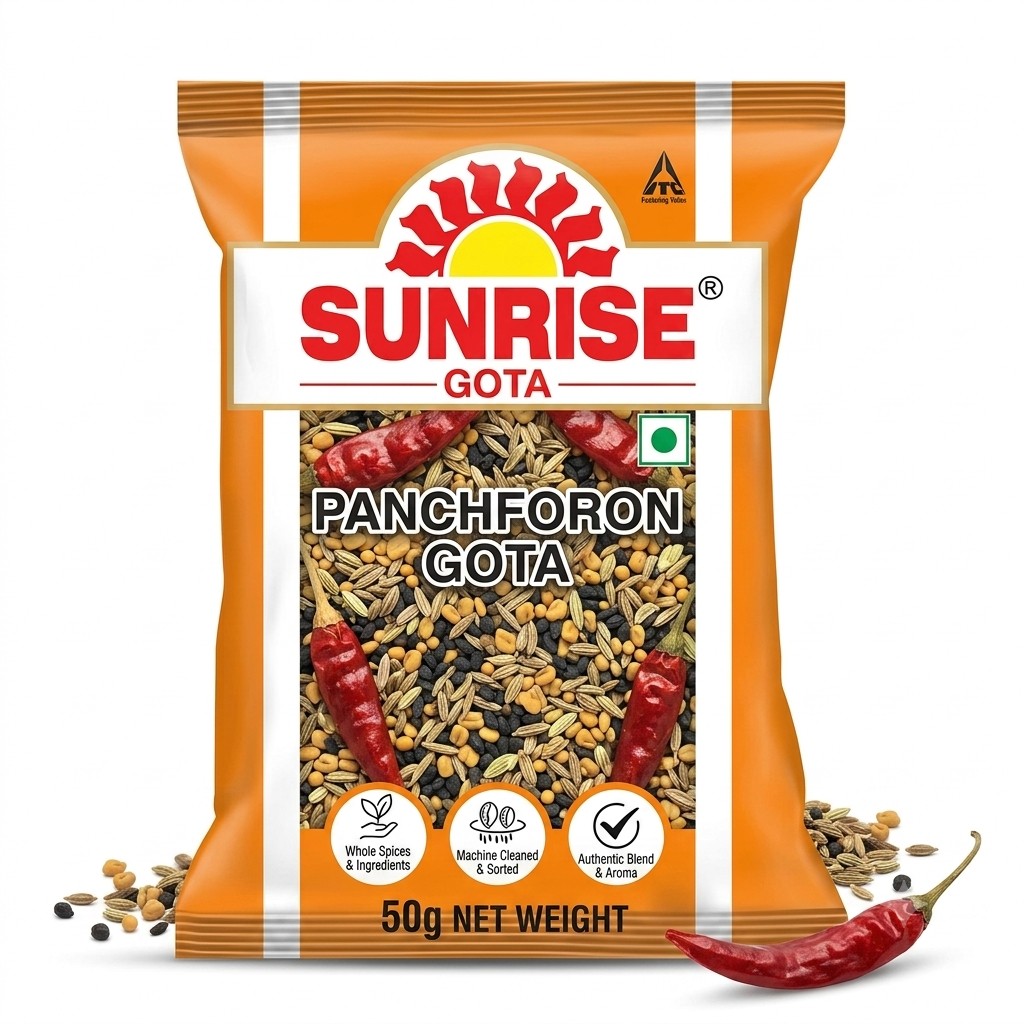 SUNRISE PANCHFORON GOTA 50GM PACKET MRP