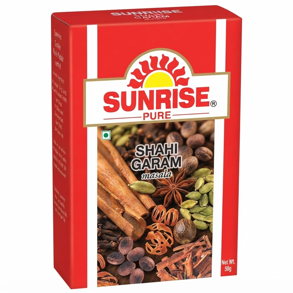 SUNRISE GARAM MASALA 50GM BOX MRP