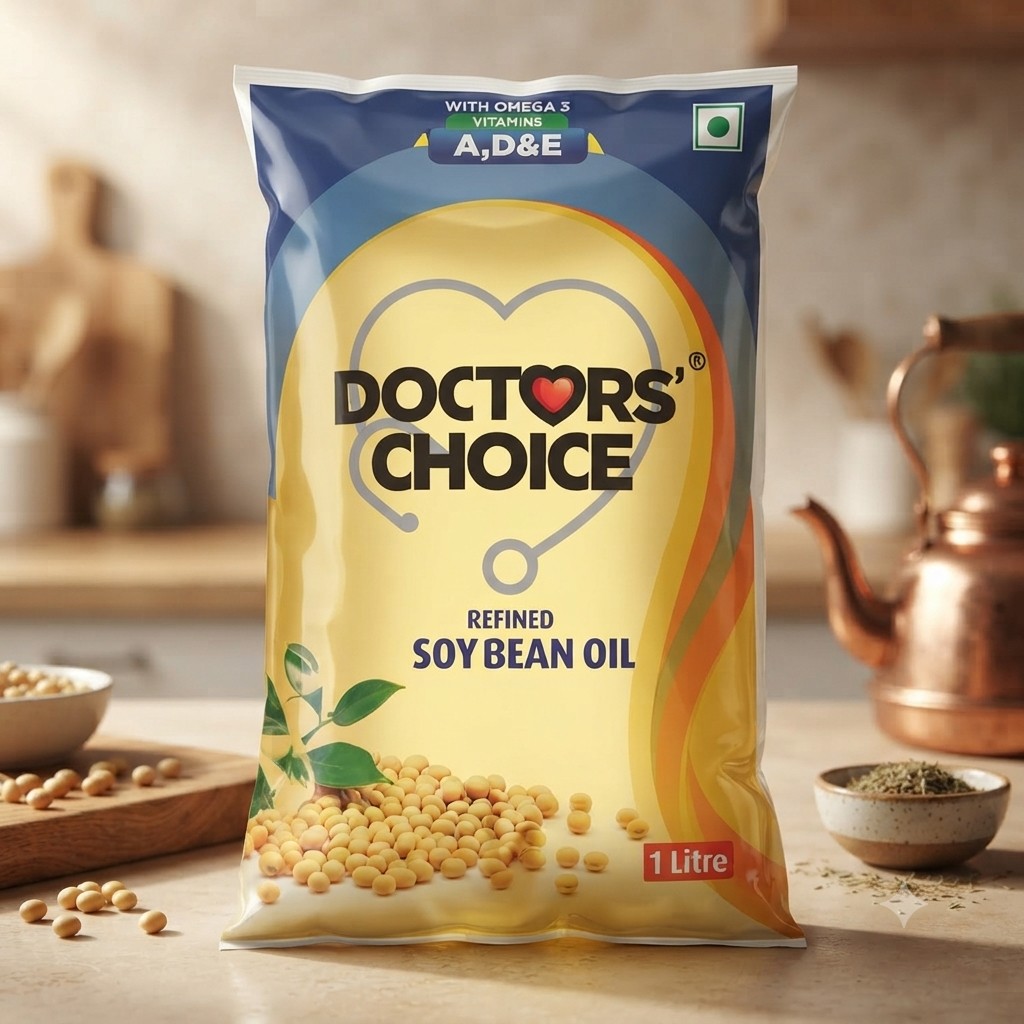 DOCTOR CHOICE SOYABEAN OIL 1LITRE POUCH
