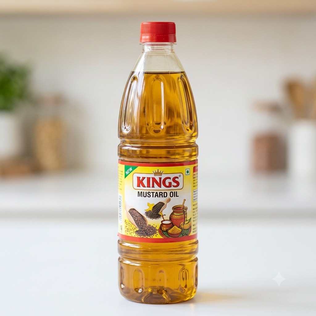 KINGS MUSTARD 500ML BOTTLE