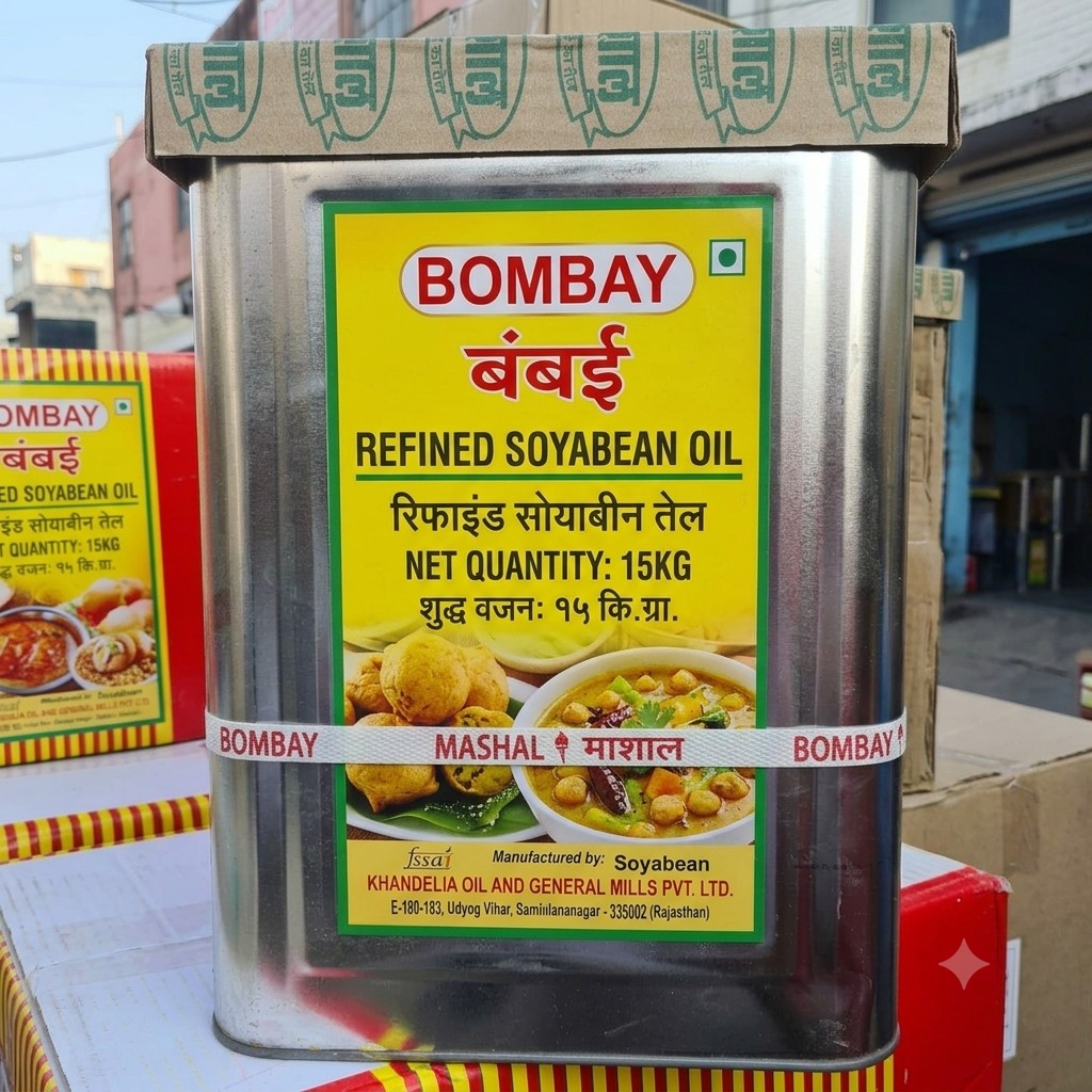 BOMBAY REFINED SOYABEAN OIL 15KG