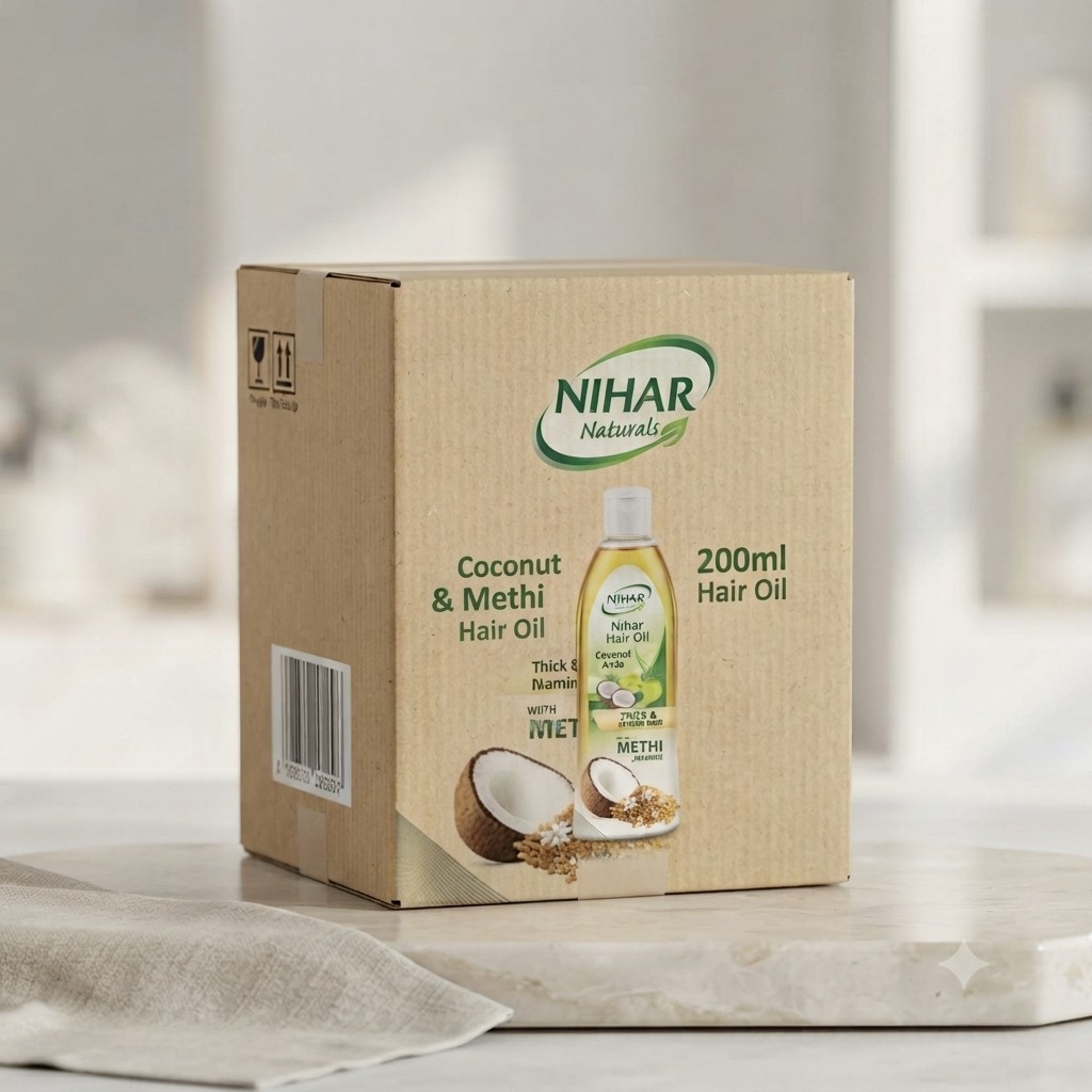 200ML NIHAR HAIR OIL PER CARTOON