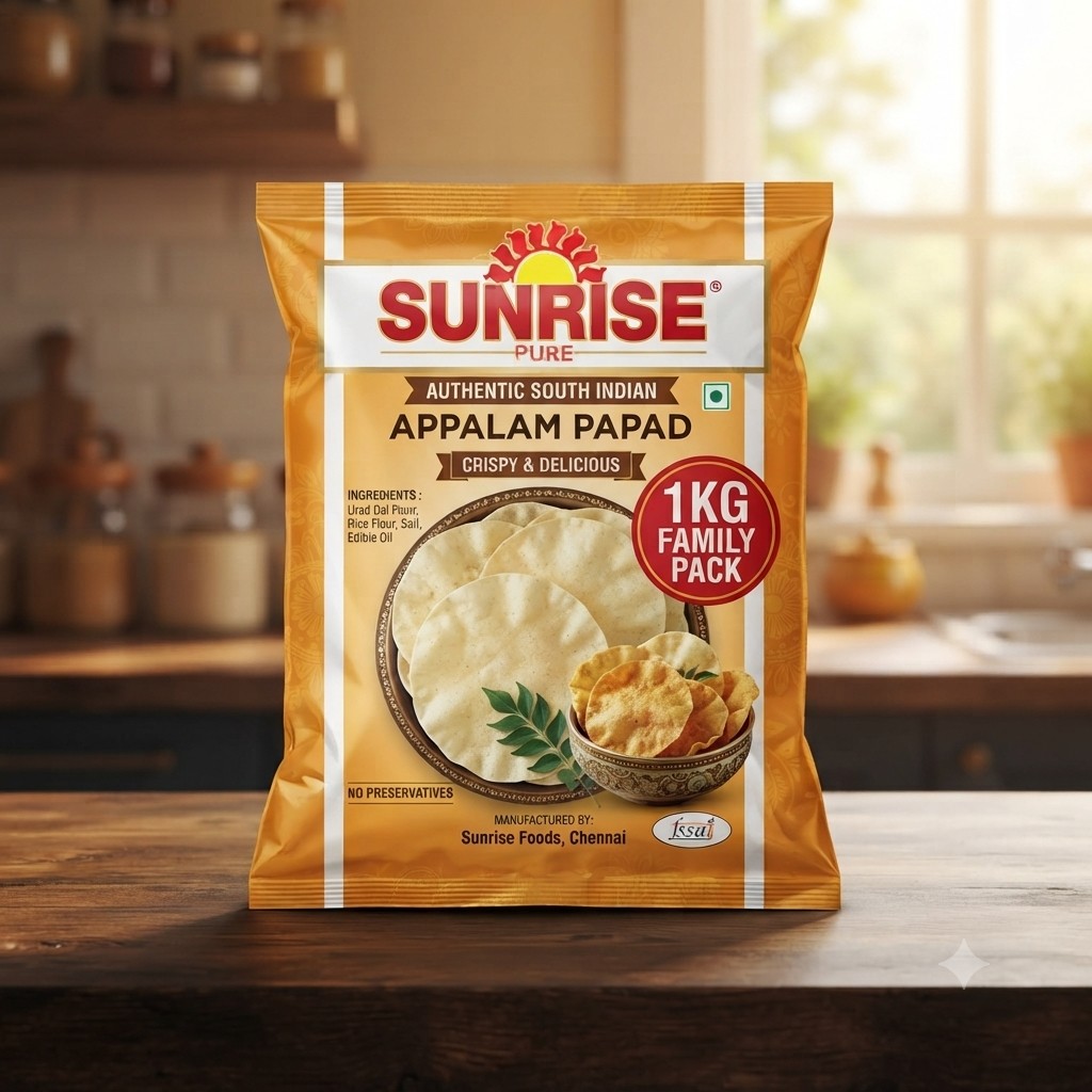 SUNRISE APPALAM PAPAD 1KG